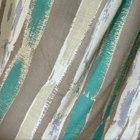 Anthropologie Porridge Elva Watercolor Aqua Grey Mixed Media Blouse Size Small - Picture 6 of 8